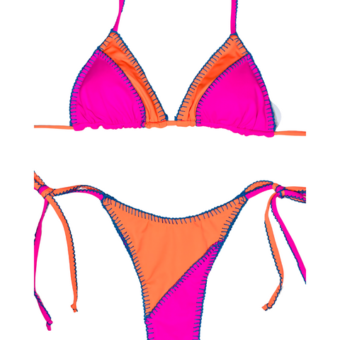 Cata pink bikini set