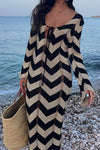 Knit dress-cover up