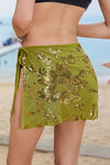 Sequin Wrap Mini Skirt