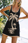 Palm tree knit dress