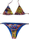 Reversible flower bikini set
