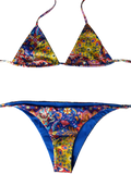Reversible flower bikini set