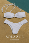 Nina White- Strapless Bikini