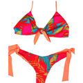 tropical bikini knot top