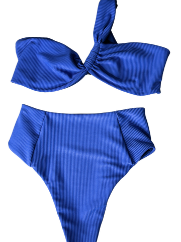 One shoulder-high waisted set
