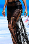 Fringe crochet cover up skirt