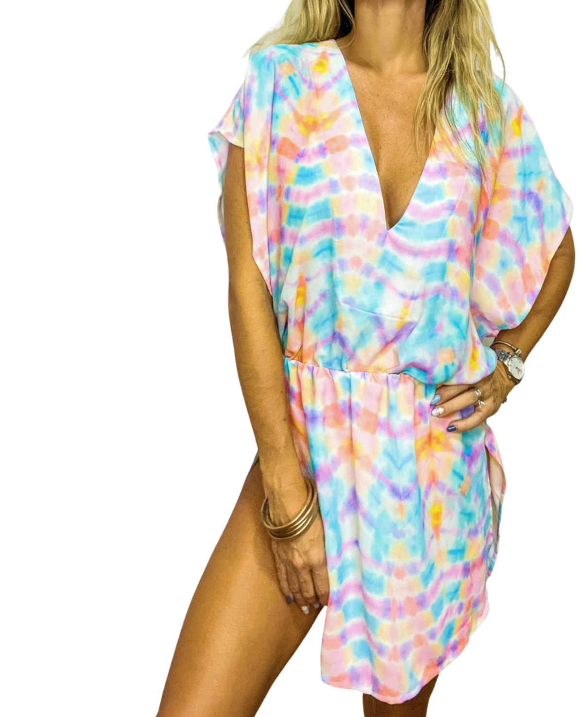 Tye dye cover up dress