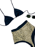 high waisted bikini set