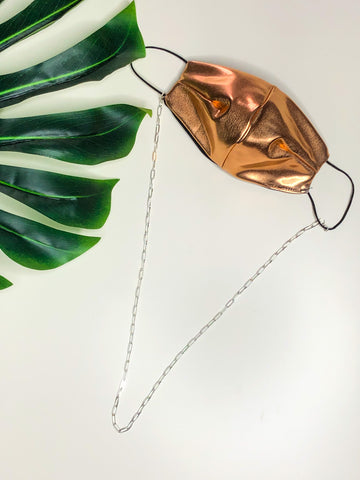 Metallic Copper fashion mask