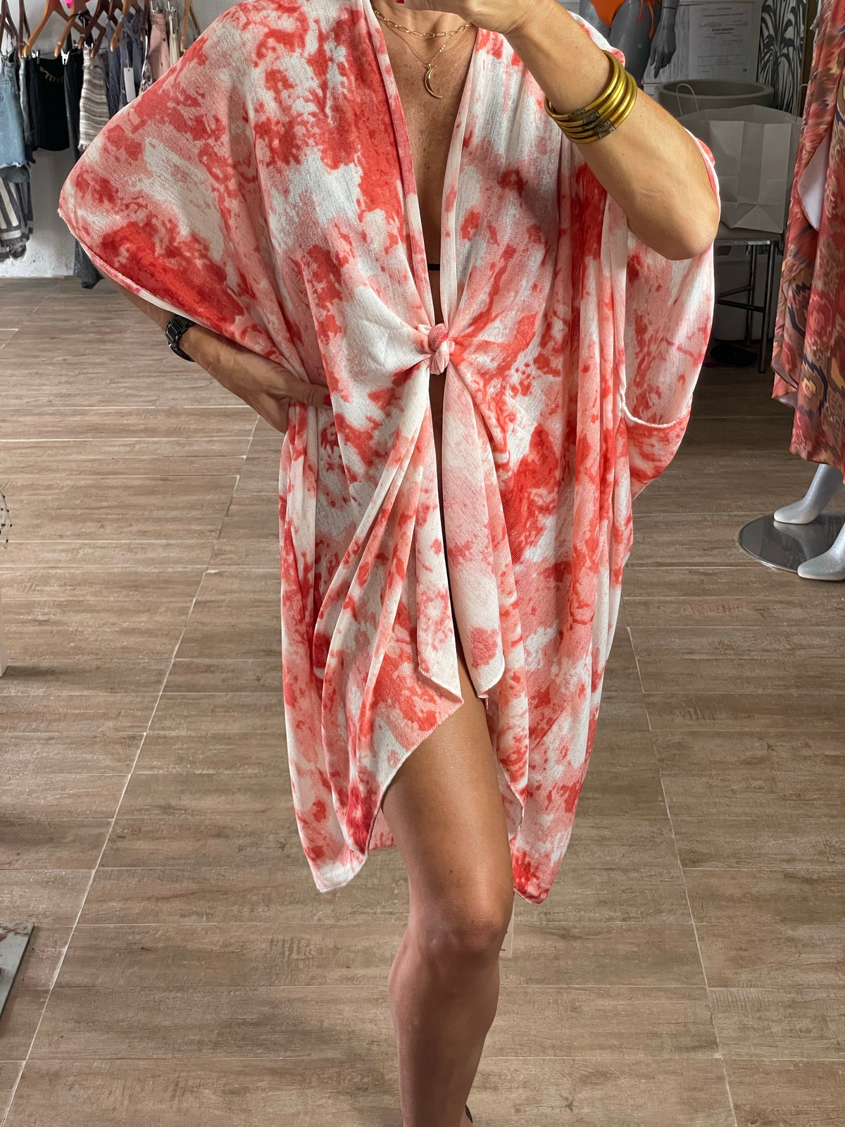 Tie dye caftan