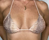 Triangle bikini top snake