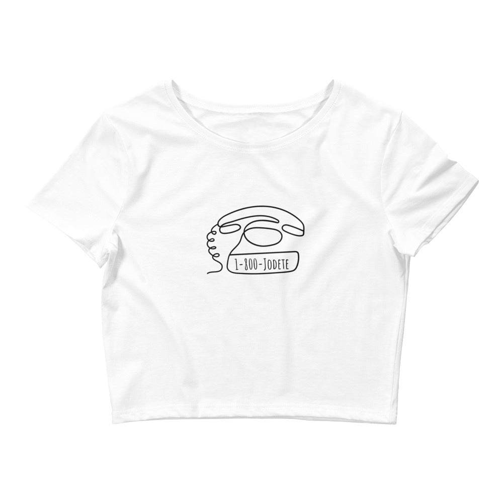 1-800- Crop Tee